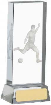 5.5Inch FOOTBALL GLASS BLOCK AWARD