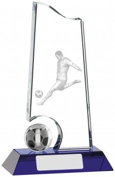 7Inch FOOTBALL GLASS AWARD