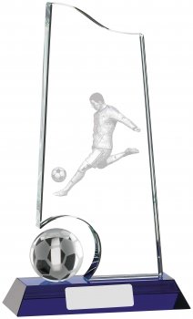 9Inch FOOTBALL GLASS AWARD