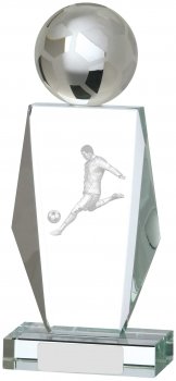 8inch FOOTBALL GLASS AWARD