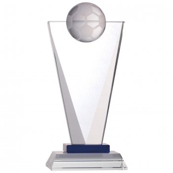 8.25Inch ENGRAVEABLE FOOTBALL GLASS AWARD