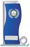 6.5" GOLF BLUE MIRROR GLASS AWARD