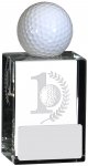 3" GLASS HOLE IN ONE TROPHY