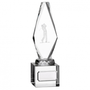 8inch GLASS GOLF MALE PLAYER T/48 S351D CASE 10