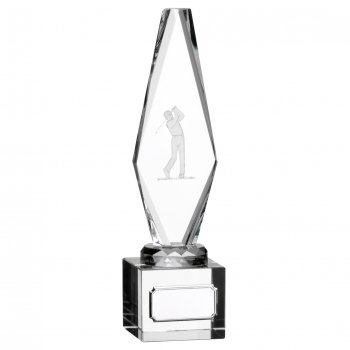 9Inch GLASS GOLF MALE PLAYER S351D CASE 10