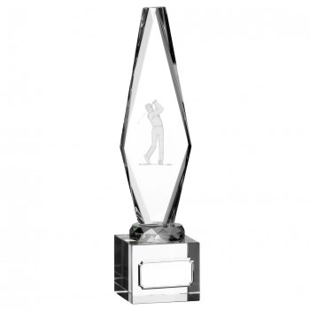 10inch GLASS GOLF MALE PLAYER S351D CASE 10