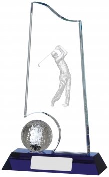 8Inch GOLF GLASS AWARD S112S CASE 8