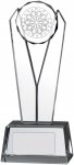 7.5" V SHAPED GLASS DARTS AWARD