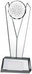 8.75" V SHAPED GLASS DARTS AWARD