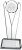 8.75" V SHAPED GLASS DARTS AWARD