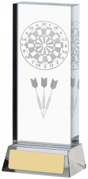 5.75inch DARTS LASERED GLASS AWARD