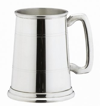 1 PINT CLASSIC LINED PEWTER TANKARD