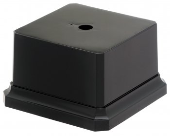 90mm SQUARE BLACK WEIGHTED BASE