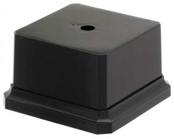 100mm SQUARE BLACK WEIGHTED BASE