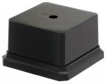 130mm SQUARE BLACK WEIGHTED BASE