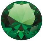 80mm GREEN DIAMOND PAPERWEIGHT