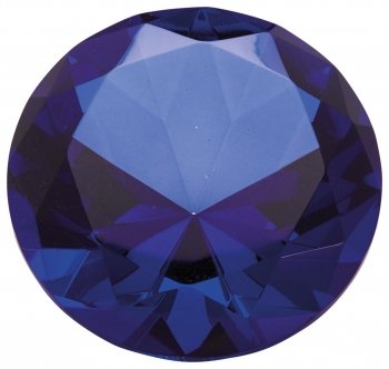 80mm BLUE DIAMOND PAPERWEIGHT