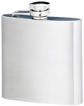 6 OUNCE STAINLESS STEEL HIPFLASK