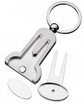 GOLF FORK AND MARKER KEYRING