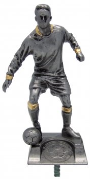 5.5inch ANTIQUE SILVER MALE FOOTBALL FIGURE HOLDER