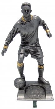 5.5Inch ANTIQUE SILVER MALE FOOTBALL FIGURE HOLDER