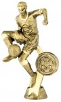 5" ANTIQUE GOLD MALE FOOTBALL FIGURE HOLDER