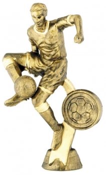 5inch ANTIQUE GOLD MALE FOOTBALL FIGURE HOLDER