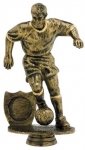 5" ANTIQUE GOLD MALE FOOTBALL FIGURE HOLDER