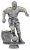 5" ANTIQUE SILVER MALE FOOTBALL FIGURE HOLDER