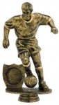 6" ANTIQUE GOLD MALE FOOTBALL FIGURE HOLDER