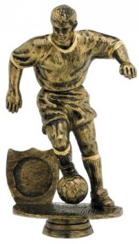 6inch ANTIQUE GOLD MALE FOOTBALL FIGURE HOLDER