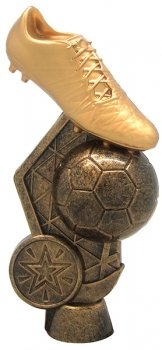 140mm ANTIQUE GOLD HEX FOOTBALL HOLDER