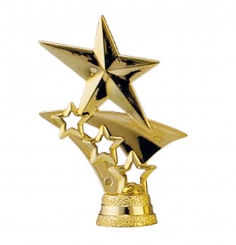 70MM GOLD TRISTAR STAR HOLDER