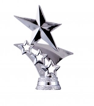 70MM SILVER TRISTAR STAR HOLDER