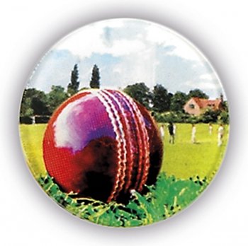CRICKET BALL 1inchDOMED CENTRE