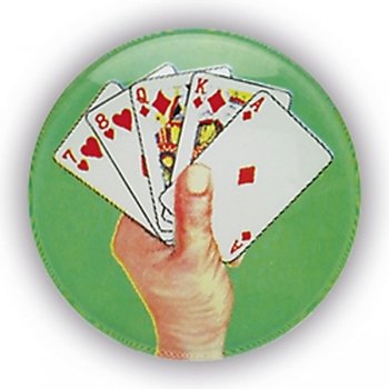 CARD HAND 1InchDOMED CENTRE