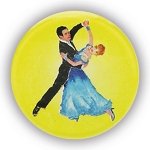 MODERN BALLROOM 1"DOMED CENTRE