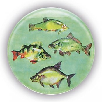 FRESH WATER FISH 1InchDOMED CENT
