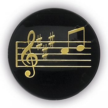 MUSIC NOTE 1InchDOMED CENTRE