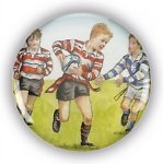 TAG RUGBY 1"DOMED CENTRE