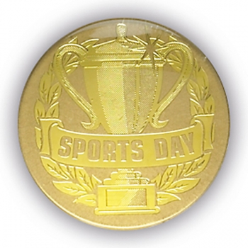 SPORTS DAY GOLD 1InchDOMED CENTRE