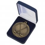 70MM BRONZE GOLF MEDAL IN BOX T/54