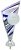 200mm SILVER/BLUE HOLDER