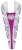 240mm SILVER PINK RISER C/29   PACK    30