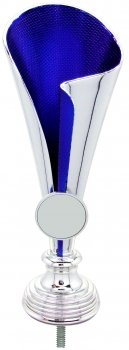 180mm SILVER/BLUE CUP