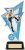 7.5"FEMALE FOOTBALL ACRYLIC AWARD