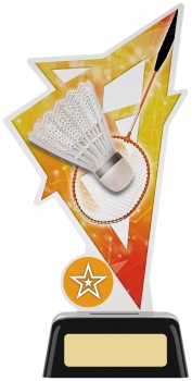 7.5InchBADMINTON ACRYLIC AWARD