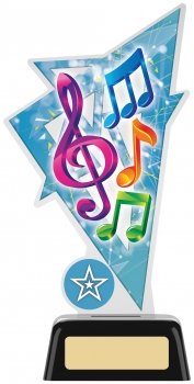 7.5InchMUSIC ACRYLIC TROPHY