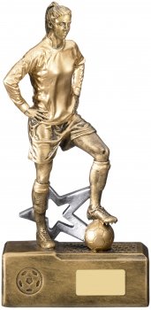 12inch VICTOREM FEMALE FOOTBALL PLAYER AWARD
