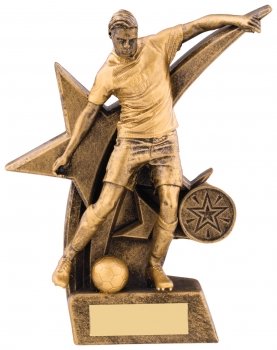 6.75Inch ZODIAC MALE FOOTBALL FIGURE AWARD